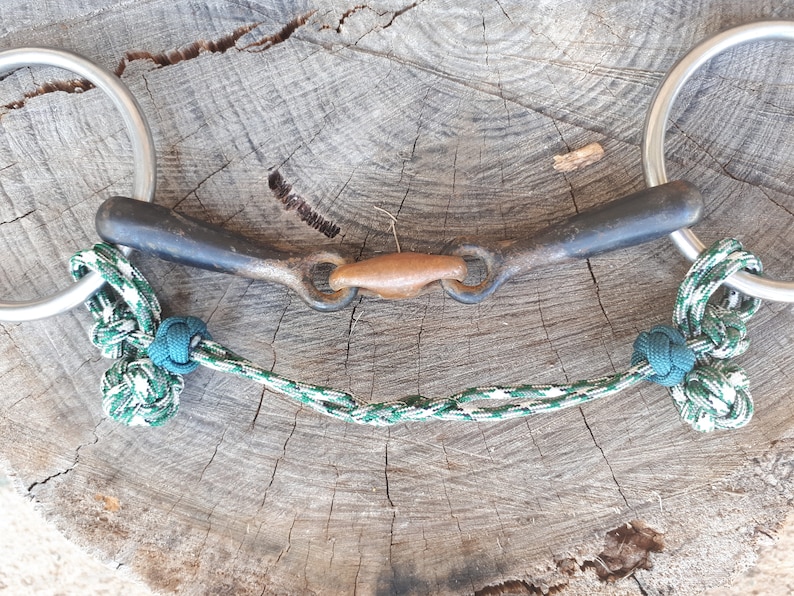 Evolve Equine Bit Hobble Chin Strap for Snaffle Bit in Green Etsy