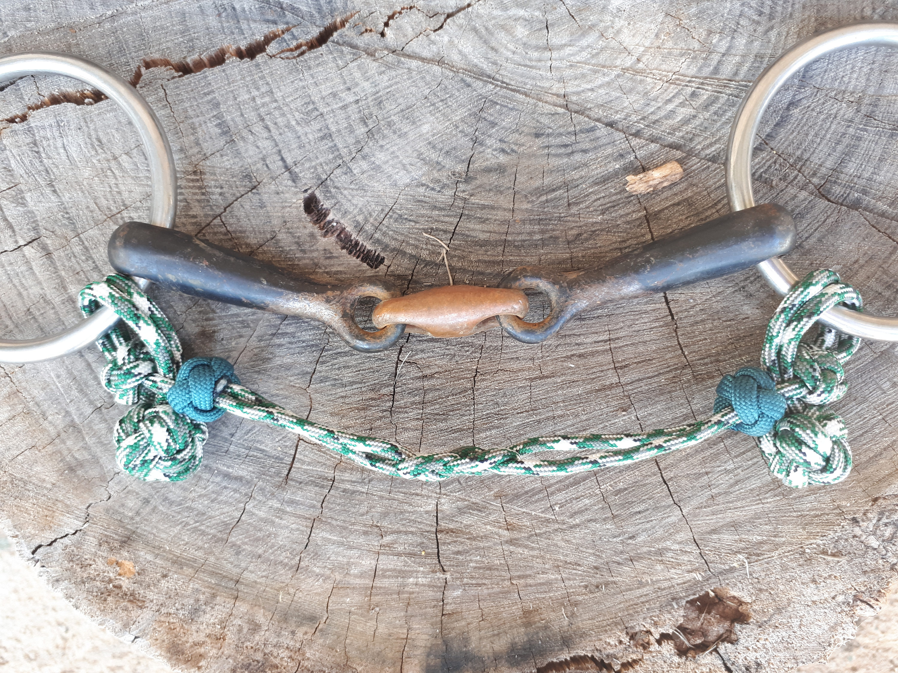 Evolve Equine Bit Hobble Chin Strap for Snaffle Bit in Green Etsy