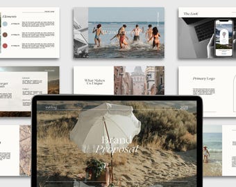 Earthy Brand Proposal Template: Canva Editable Pitch Deck