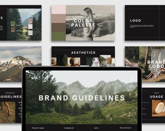 Minimalist Brand Guidelines Template: Earthy Canva Slide Deck
