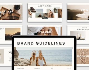 Minimalist Brand Guidelines Template: Canva Slide Deck