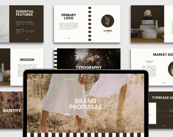 Beige Warm Brand Proposal Template: Canva Pitch Deck (39-Page)