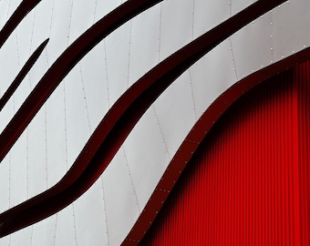 Petersen Automotive Museum Abstract Print, Los Angeles Architecture Art