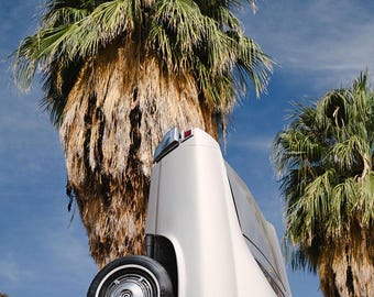 Palm Springs Vintage Car Print, Mid-Century California Wall Art