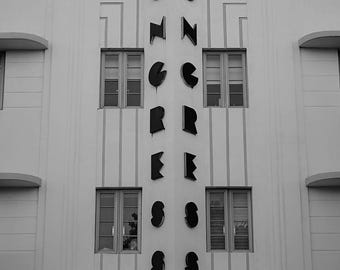 Congress Hotel Miami Photography Print, South Beach Art Deco Architecture
