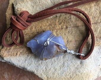 Montana Blue Agate Pendant