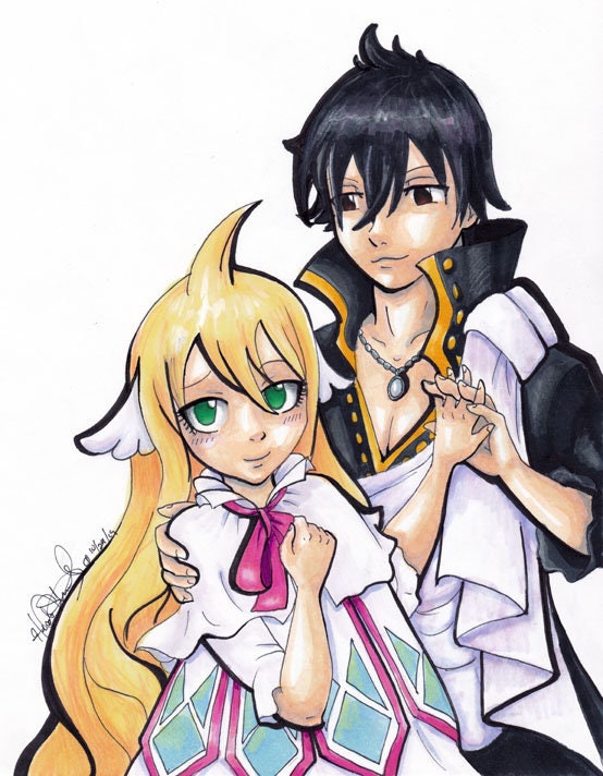 Fairy Tail Mavis Zeref Marker Artwork Etsy