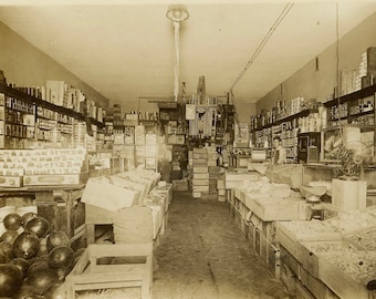 1913 Photo Southern California Los Angeles General Store Interior