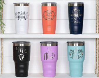 Personalized Tumblers, Bridesmaid Gift, Stainless Steel Tumbler, Girls Trip Tumbler, Custom Tumbler, Engraved Logo Tumbler, Gift for her