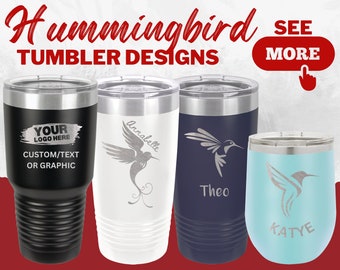 Personalized Hummingbird Coffee Mug, Bird Lover Gifts, Hummingbird Gifts, Humming Bird Mug for Women, Valentines Day Gift, Travel Mug Lid