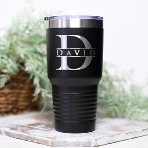 Custom Coffee Mug, Personalized Tumbler, Insulated Stainless Steel Tumbler, Monogram Tumbler, Laser Engraved Tumbler, Etched Travel Tumbler