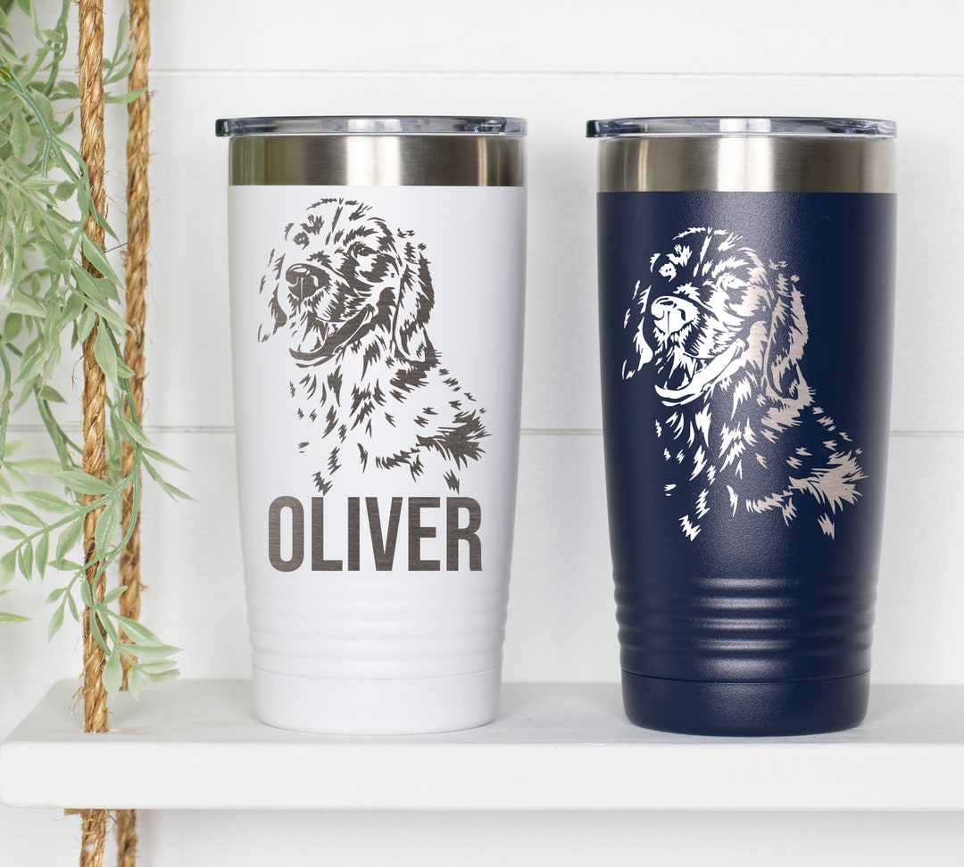 Custom, Photo Engraved Stainless Steel Tumbler, With Lid, Your Picture