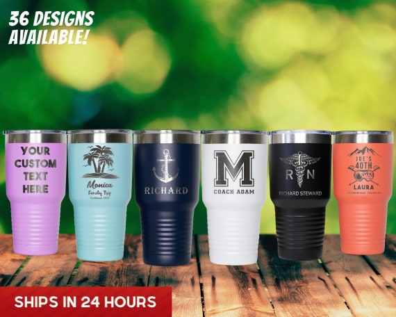 Custom Engraved 30 oz Insulated Tumbler