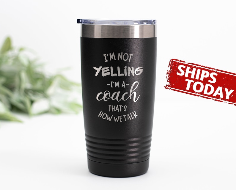 Coach Tumbler, Laser Engraved Tumbler, Coach Gifts, Stainless Steel Travel Mug, Coach Tumbler Designs, Insulated Coffee Mug, Funny Mugs