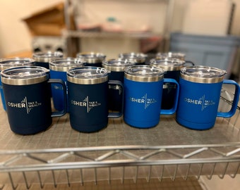 Personalized Tumbler with Lid, Laser Engraved Tumbler, Custom Tumbler, Stainless Steel Travel Mug, Insulated Coffee Cup, ModerneHomeDecor