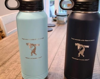 Engraved Water Bottles With Straw, Name Water Bottle, Personalized Insulated Water Bottle, Wedding Custom Water Bottle. These are 32oz.