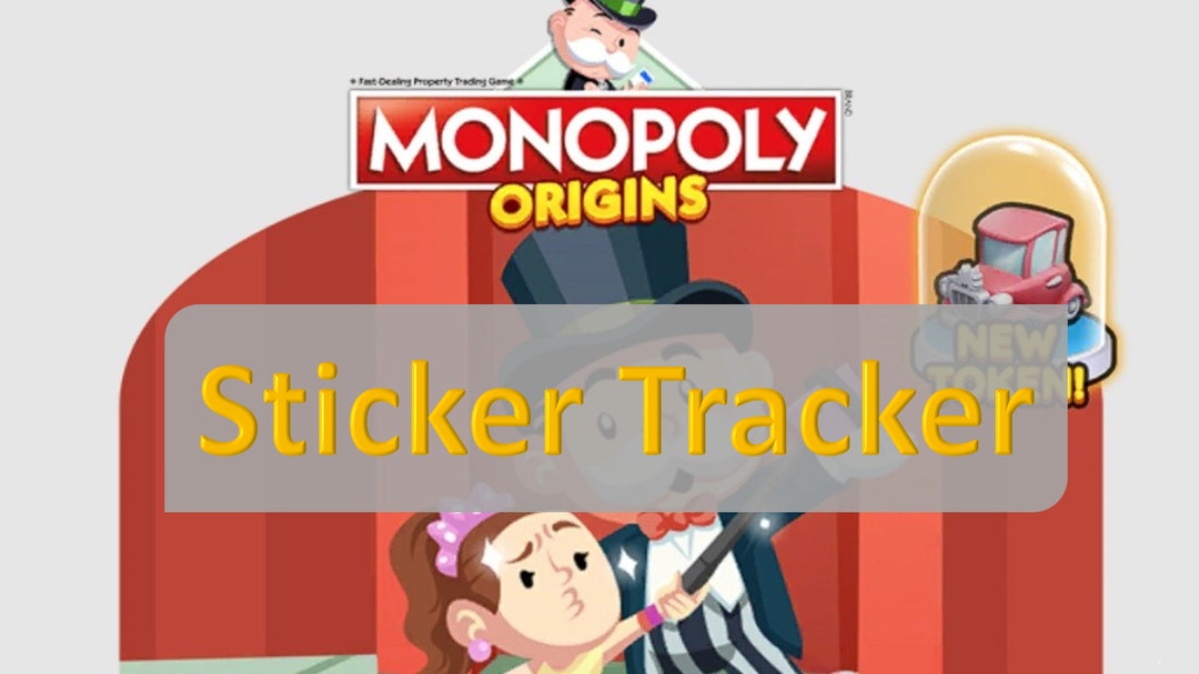 Monopoly Go Origins Sticker Tracker google Sheet Etsy