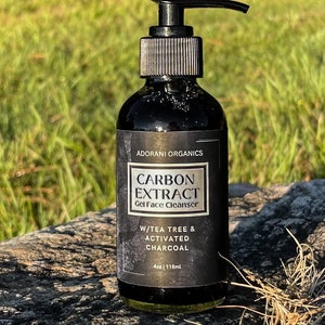 Face Tea Tree Gel Cleanser | Carbon Extract with Tea Tree and Activated Charcoal | natural ingredients