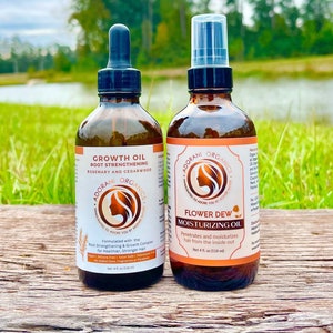 Organic hair growth oil  and moisturizing hair oil set