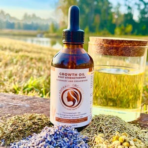 Organic Hair Growth Oil  |  Root Strengthening  | Thinning, Hair Loss, Alopecia |  FREE E-Book 100 tips for healthy hair by Adorani Organics