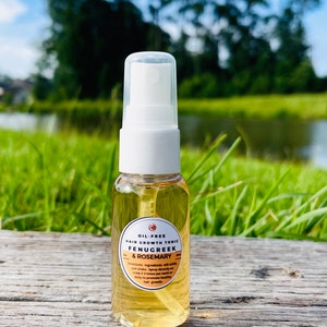SAMPLE Rosemary Fenugreek Hair Growth Aloe Spray|1oz |OIL-FREE|Thickening| Strengthening|Moisturizing|Hydrating for Dry Itchy Scalp|Dandruff