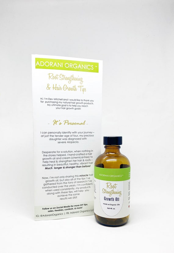 Organic Hair Growth Oil 4 Oz Alopecia Hair Loss And Hair Etsy