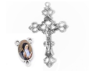 1 Rosary Kit = Cross + Saint Benoit Rosary Center