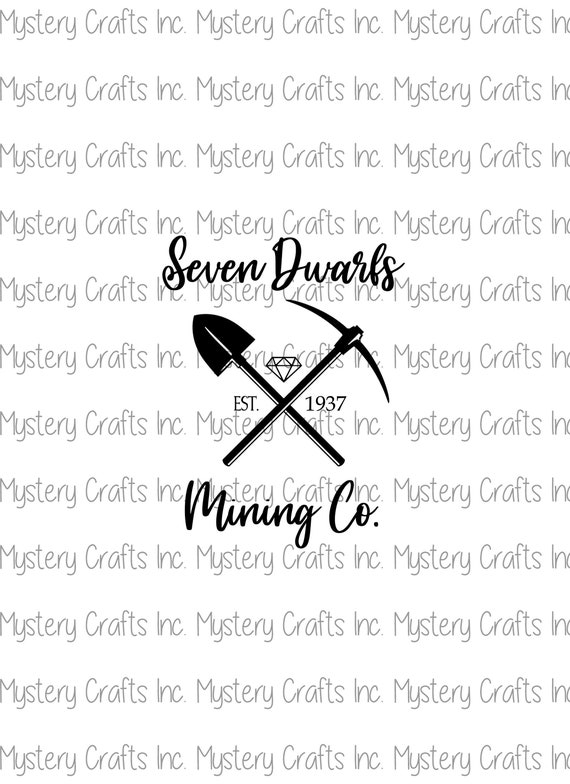 Download Seven Dwarfs Mining Co Svg Snow White Whistle While You Work Etsy