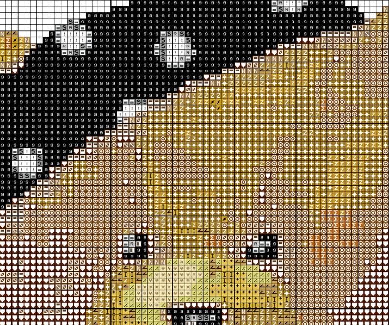 Pirate Teddy bear-Kids-Cross stitch pattern-PDF instant download / Pirate nounours-Enfants-Grille point de croix-PDF instantané image 5