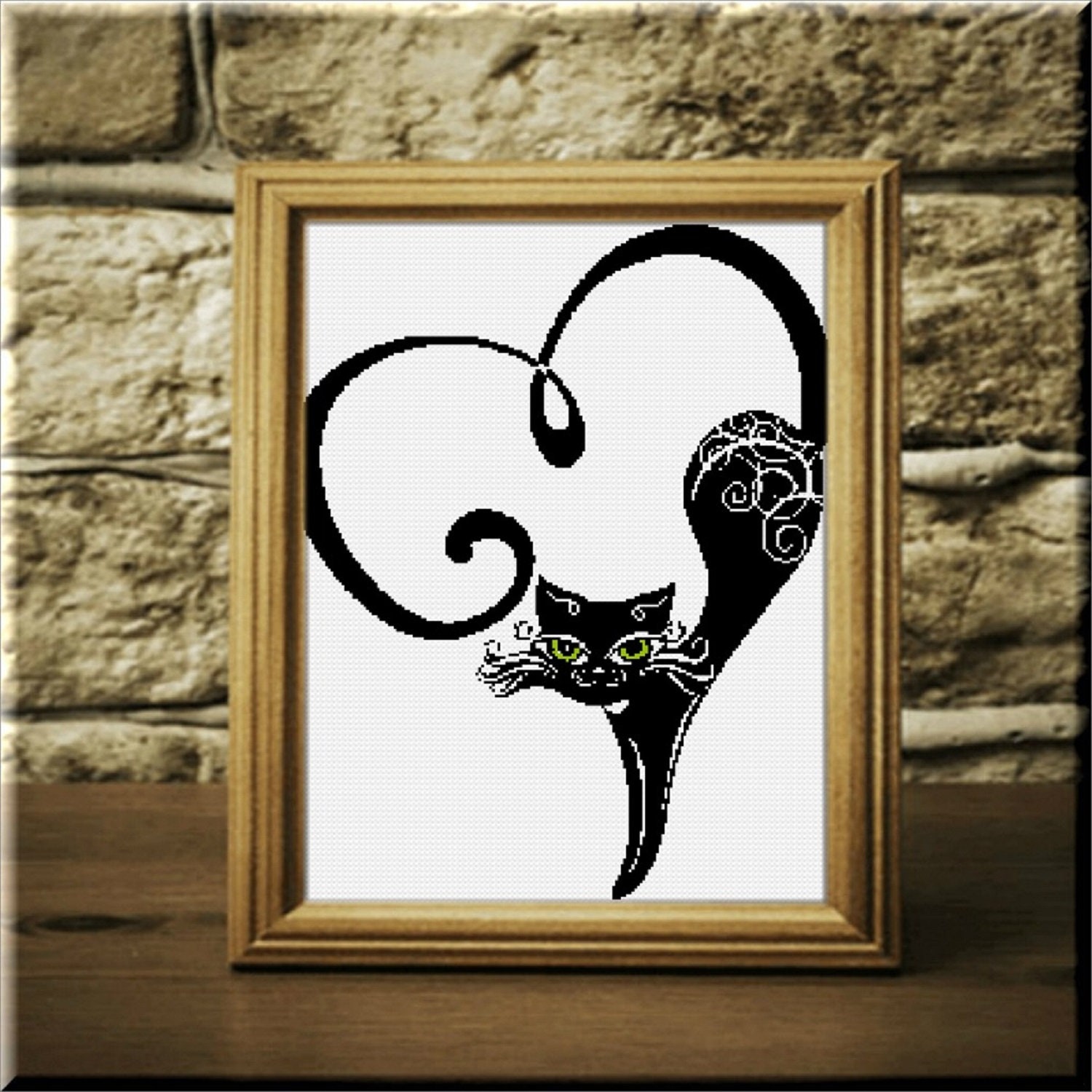 Cat Cross Stitch Pattern Pdf Instant Download Chat Grille Etsy