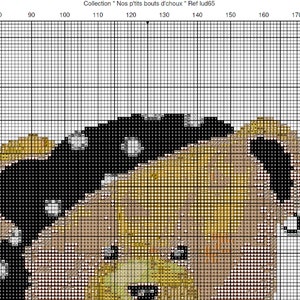 Pirate Teddy bear-Kids-Cross stitch pattern-PDF instant download / Pirate nounours-Enfants-Grille point de croix-PDF instantané image 4