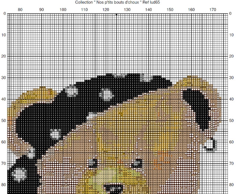 Pirate Teddy bear-Kids-Cross stitch pattern-PDF instant download / Pirate nounours-Enfants-Grille point de croix-PDF instantané image 4