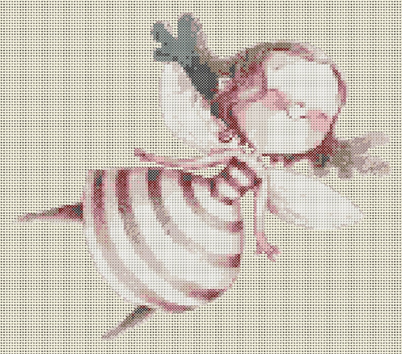 Fairy-Cross stitch pattern-PDF instant download F\u00e9e-Grille point de croix-PDF instantan\u00e9