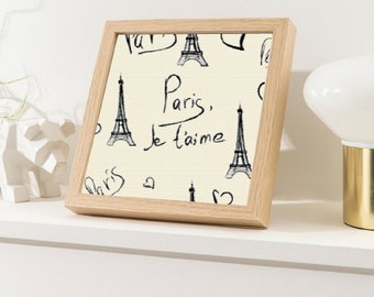 Effel Tower-Paris-France-Cross stitch pattern-PDF instant download / Tour Effel-Paris-France-Grille point de croix-PDF instantané