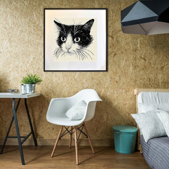Cat Cross Stitch Pattern Pdf Instant Download Chat Grille Etsy