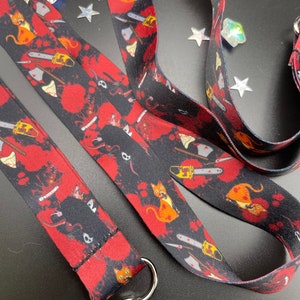 Horror fan lanyard