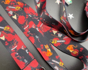Horror fan lanyard