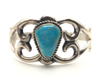 Vintage Francis L Begay Navajo Sterling Silver Sand Cast Chip