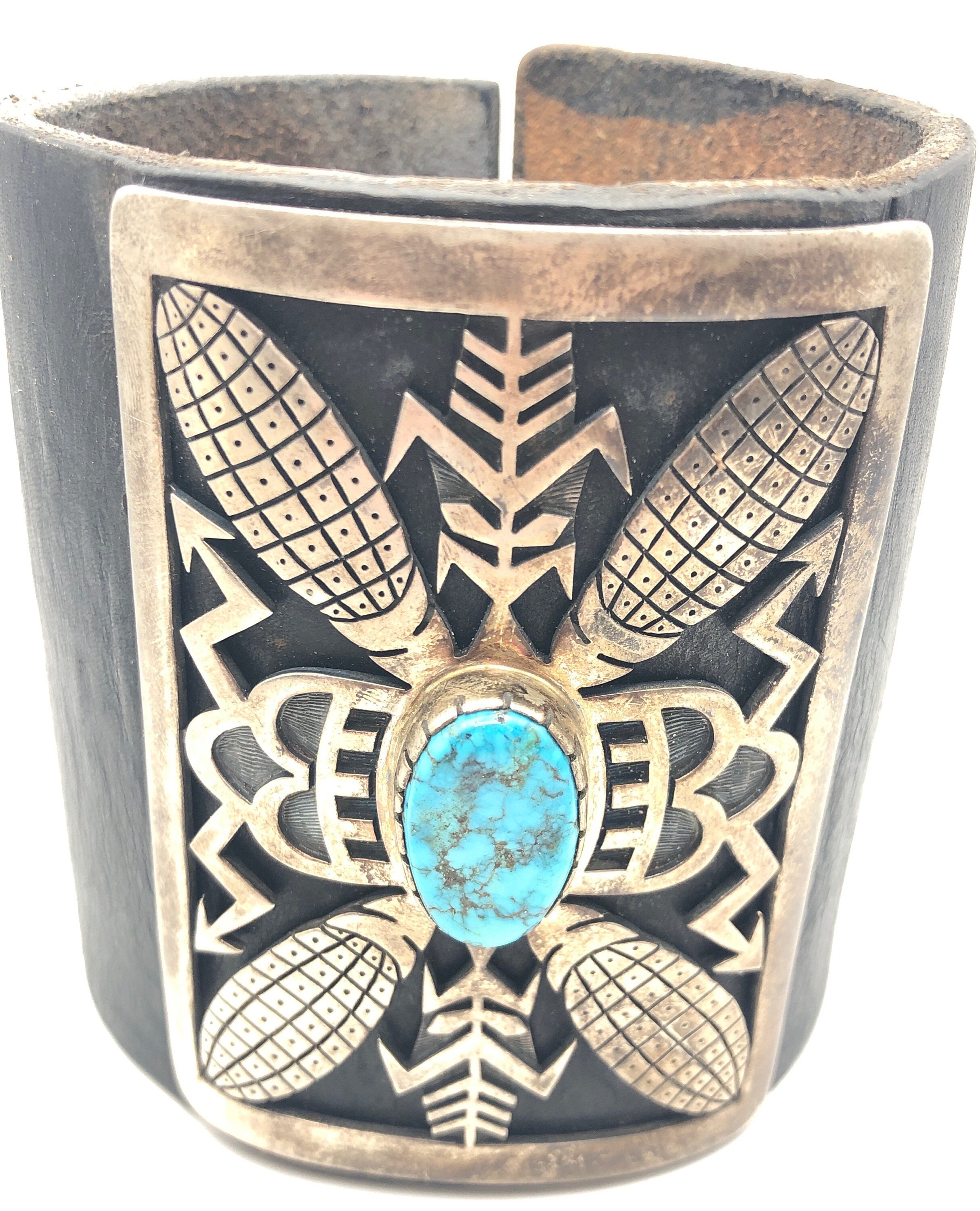 Mighty Flank Vintage Naqvajo Turquoise Native American Jewelry Silver Ketoh Bracelet Old Mighty Flank Vintage Naqvajo Turquoise Native American Jewelry Silver Ketoh Bracelet Old