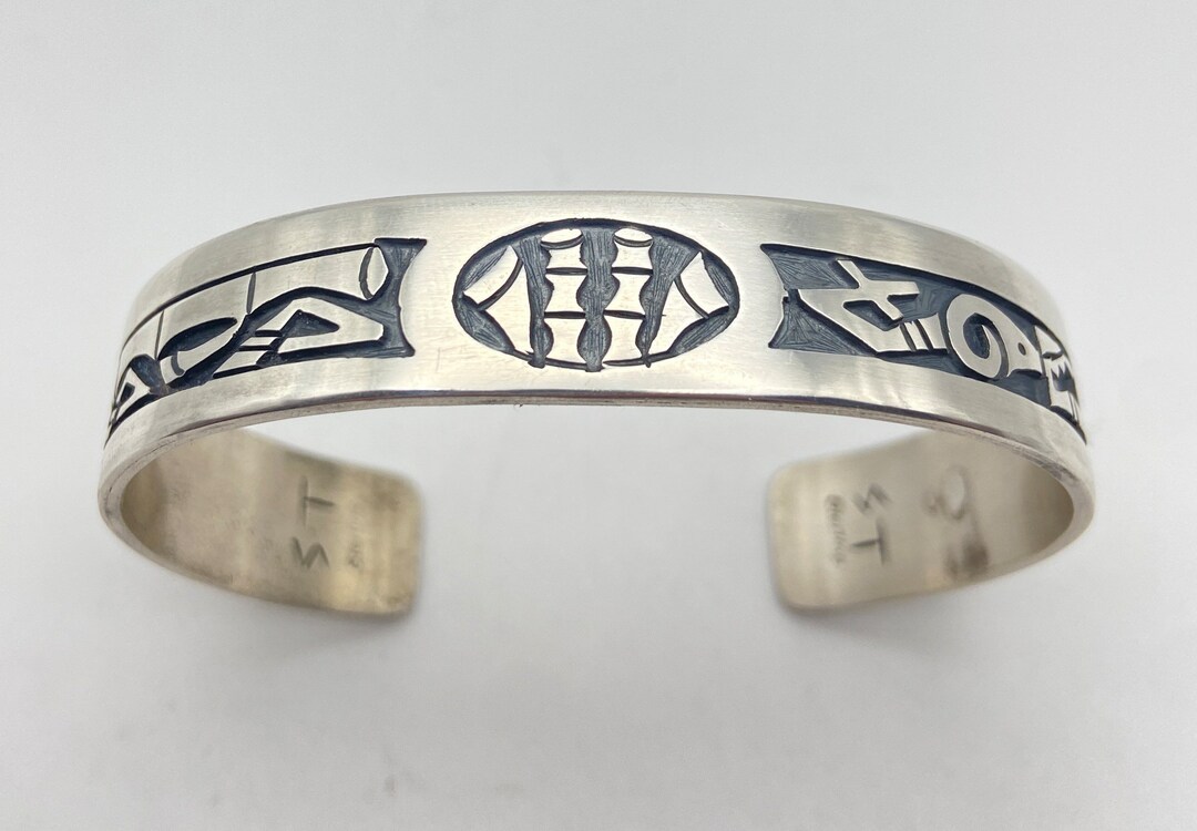 激安正規  Tewawina Stewart Hopi Bracelet Cuff Silver Sterling Overlay アクセサリー