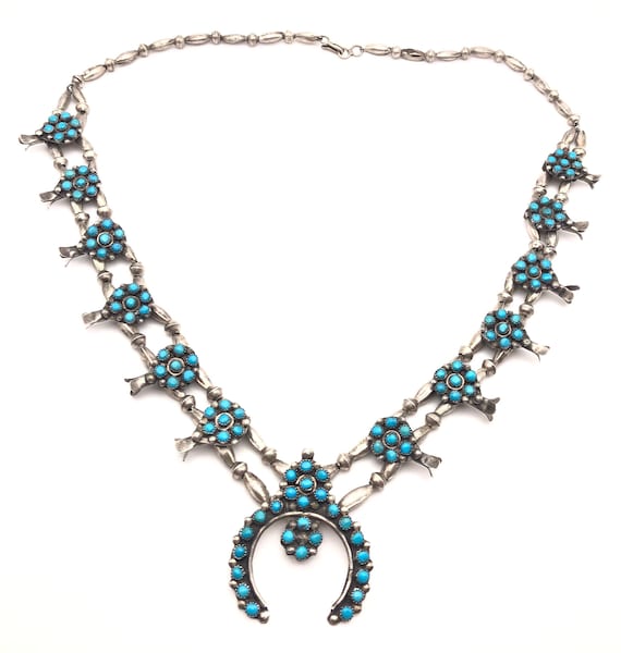 Native American Intricate!! Vintage Navajo Snake Eyes Turquoise Sterling Silver Necklace Old Native American Intricate!! Vintage Navajo Snake Eyes Turquoise Sterling Silver Necklace Old