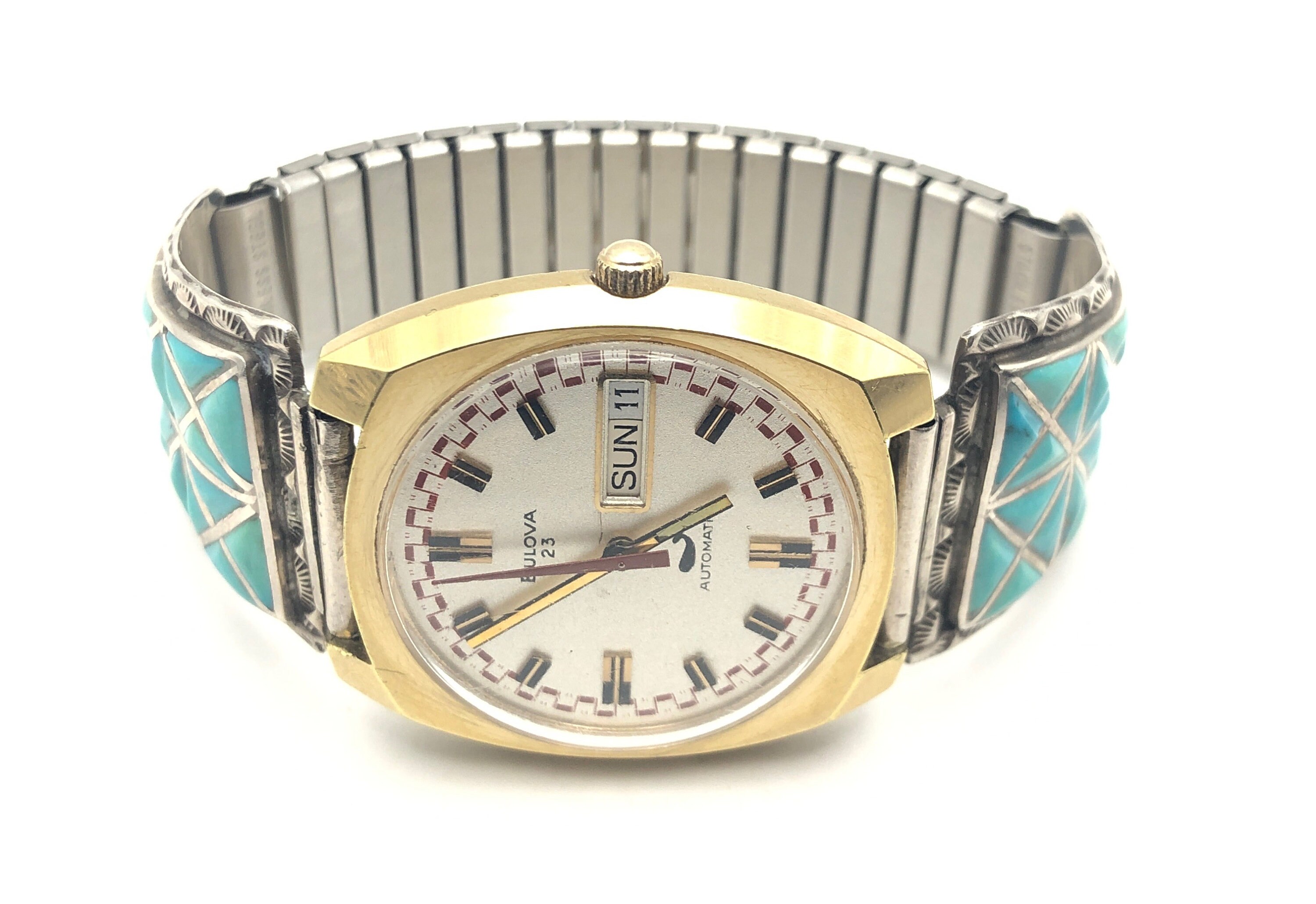 Zuni Watch Band Gold - Etsy Zuni Watch Band Gold - Etsy