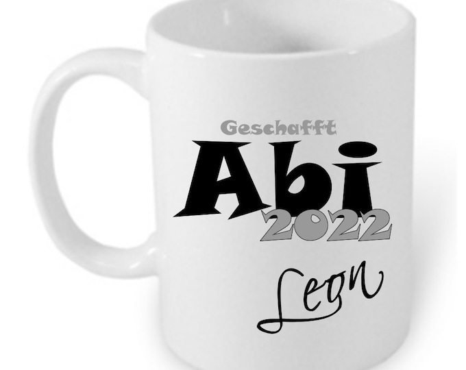 Gift for the ABITUR Graduation 2022 Cup personalized Name Girls Boys Abitur Gift