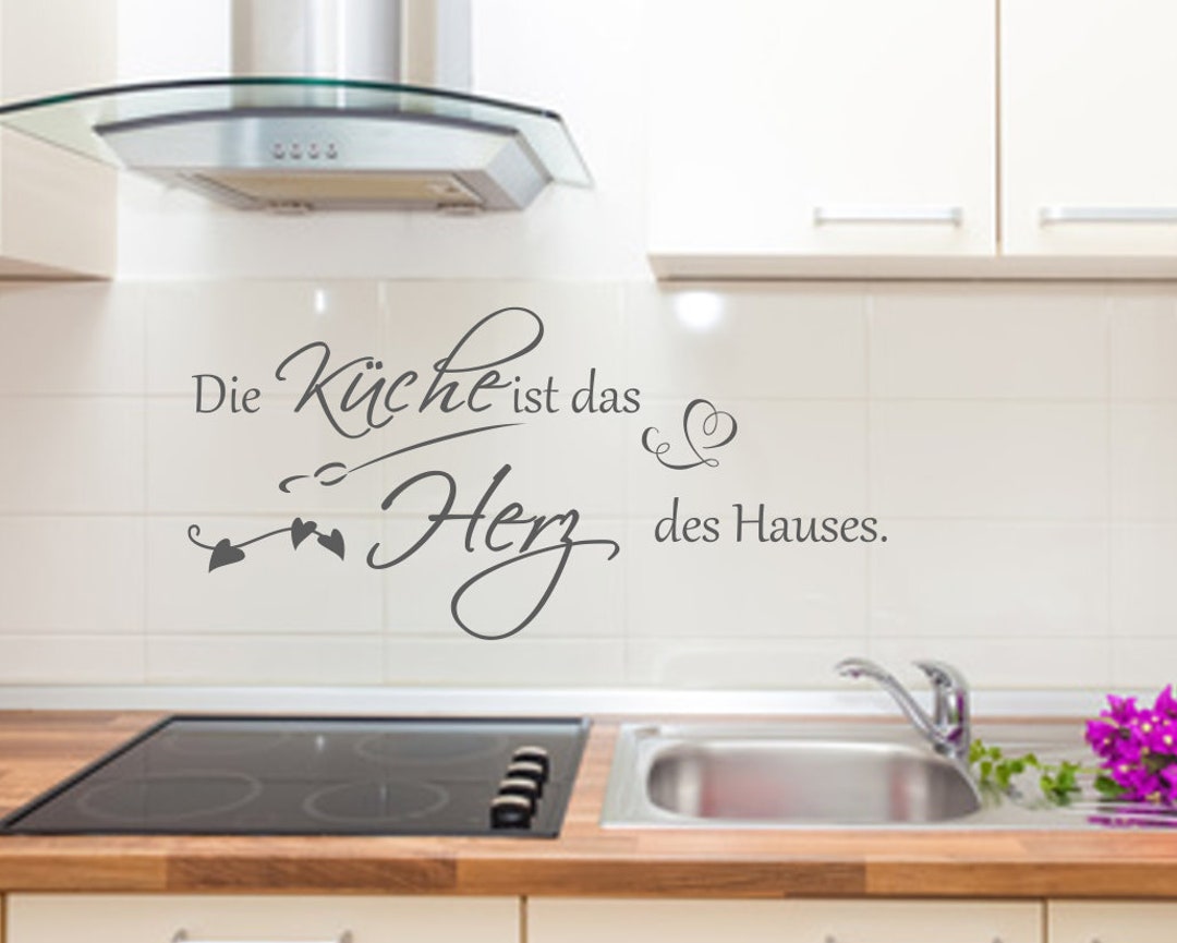 Küchensprüche Wandtattoo Die Küche ist das Herz des Hauses Etsy.de