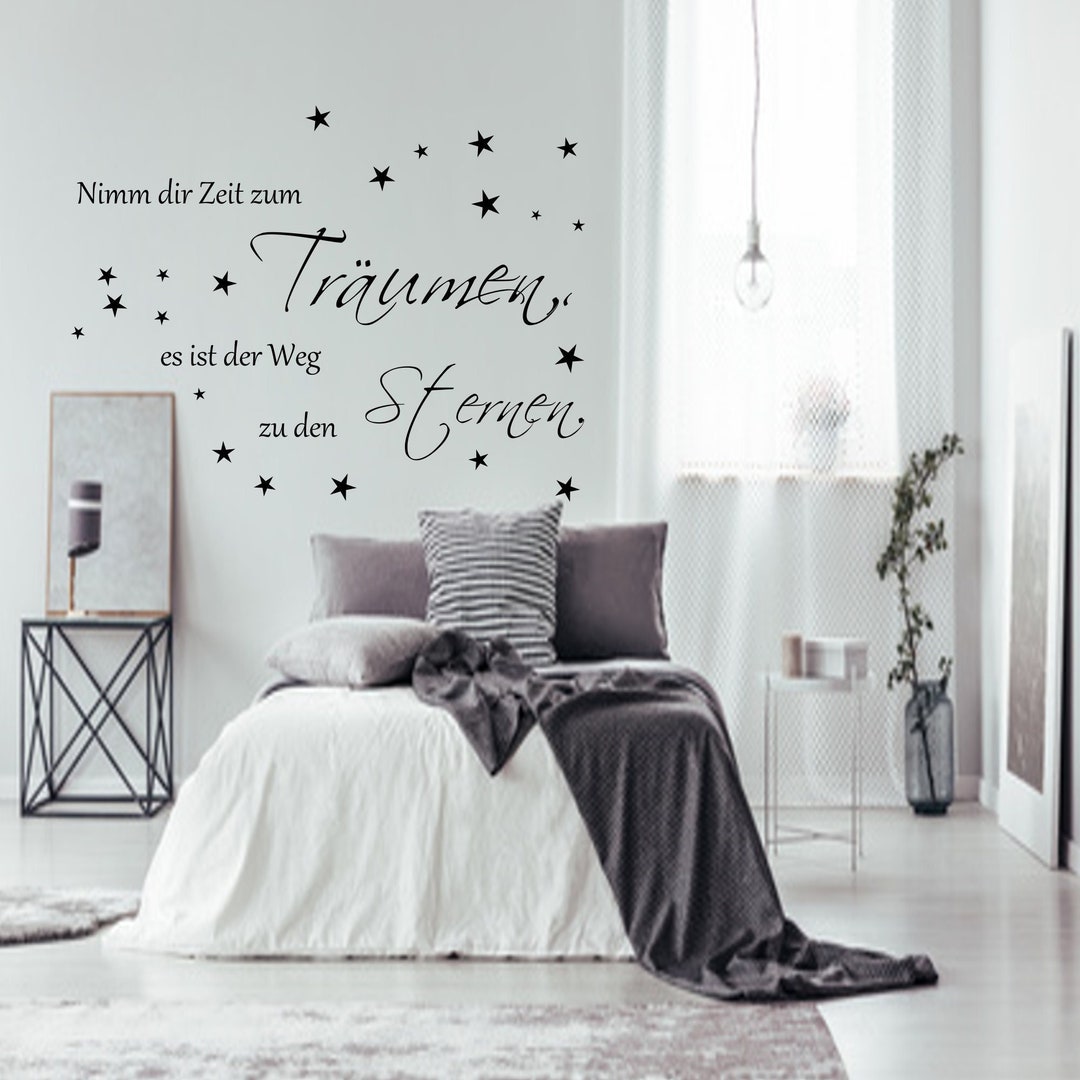 Wandtattoo Spruch Nimm dir Zeit zum Träumen es ist der Weg Etsy.de
