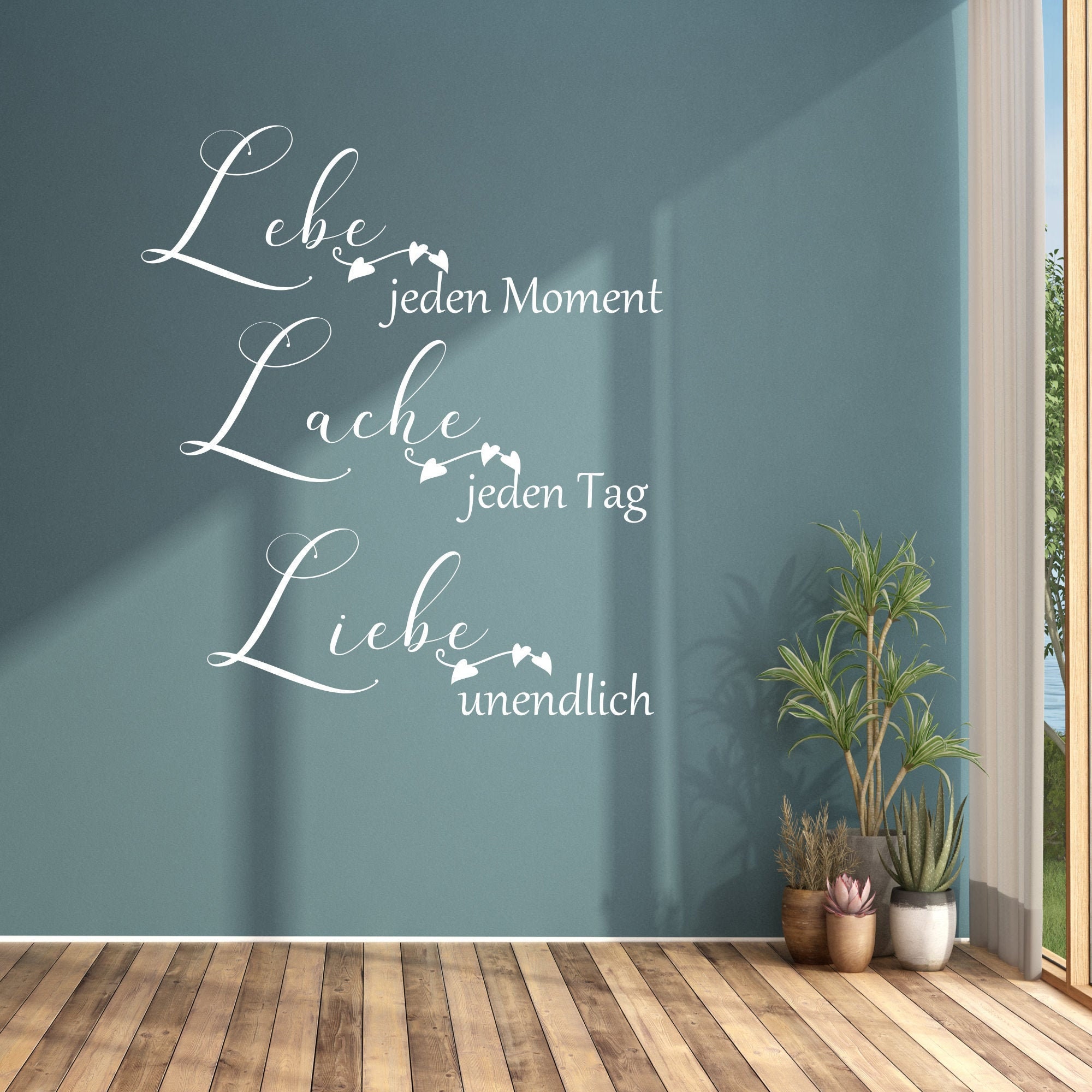 WallTattoo En vivo... Piscina... Love.... Pared Pegatina | Etsy