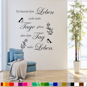 Wandtattoo Wandaufkleber Wohnzimmer Flur... Spruch Du Etsy.de