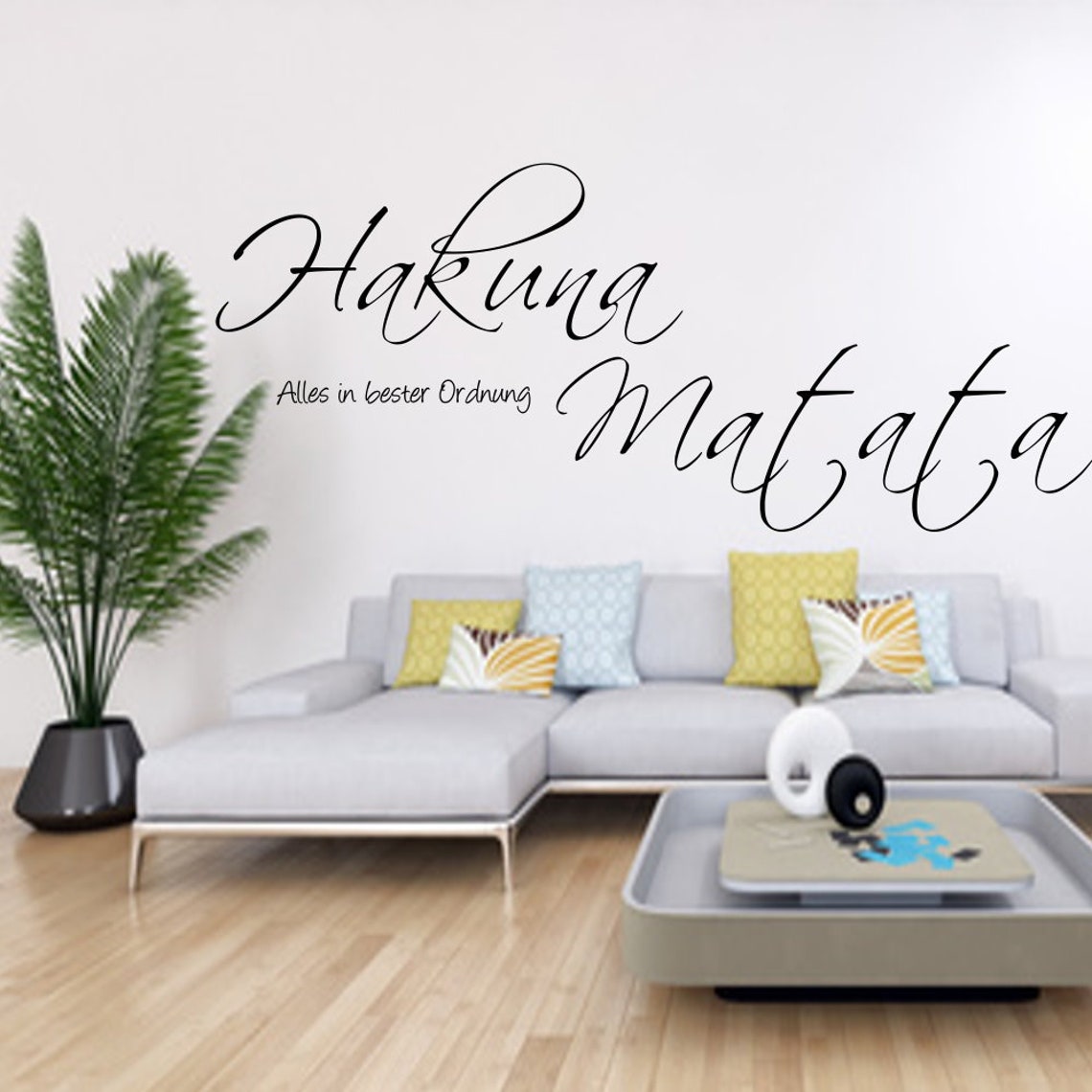 Wandtattoo Hakuna Matata Spruch Wandaufkleber Etsy.de