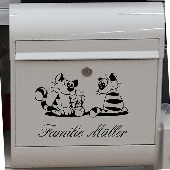 Letter Box Sticker Family Name Front Door Door Sign Personalized