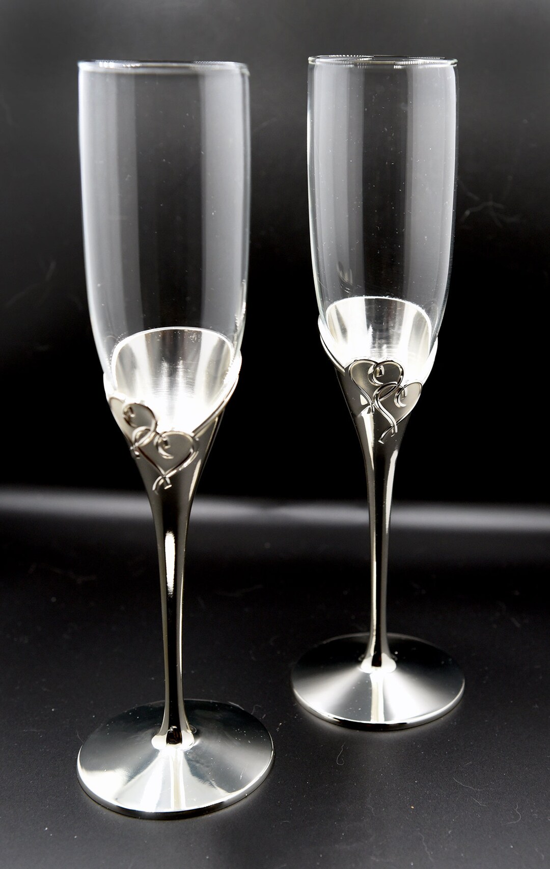 Two Stemmed Lenox Wine Glasses Etsy